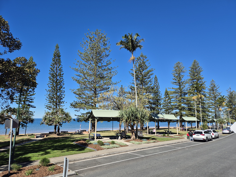 Suttons Beach just across the road